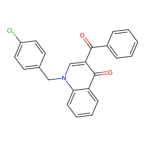 3-Benzoyl-1-[(4-chlorophenyl)methyl]-1,4-dihydroquinolin-4-one structure