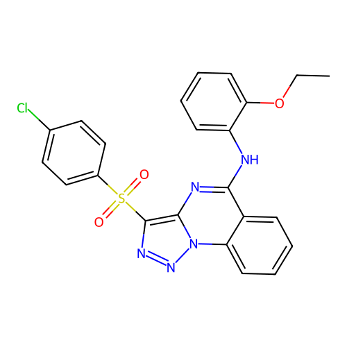 C23H18ClN5O3S structure