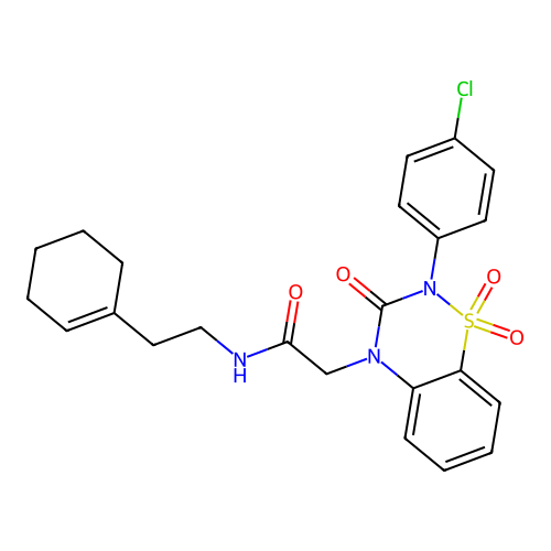 2-[2-(4-chlorophenyl)-1,1,3-trioxo-1 structure