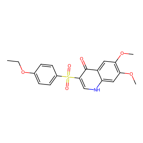 3-(4-ethoxyphenyl)sulfonyl-6,7-dimethoxy-1H-quinolin-4-one structure