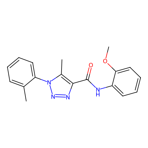 N-(2-methoxyphenyl)-5-methyl-1-(2-methylphenyl)-1H-1,2,3-triazole-4-carboxamide structure