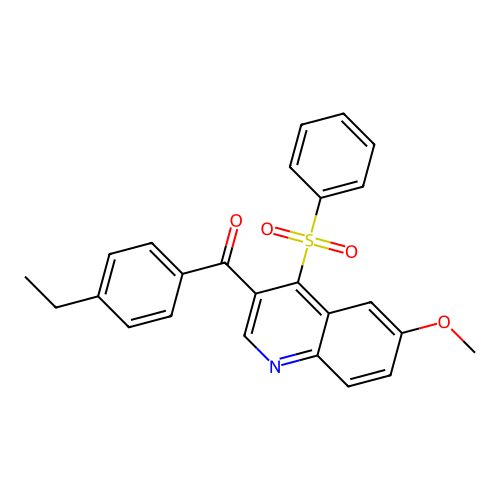 (4-Ethylphenyl)(6-methoxy-4-(phenylsulfonyl)quinolin-3-yl)methanone structure