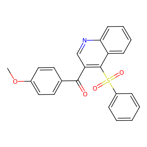 (4-Methoxyphenyl)(4-(phenylsulfonyl)quinolin-3-yl)methanone structure