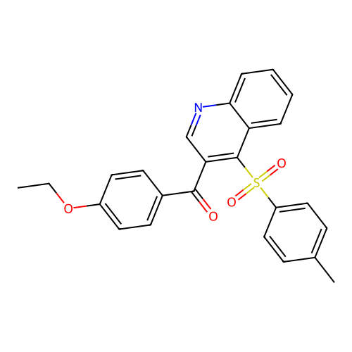 (4-Ethoxyphenyl)(4-tosylquinolin-3-yl)methanone structure