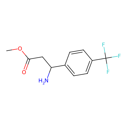 Methyl 3-amino-3-[4-(trifluoromethyl)phenyl]propanoate structure