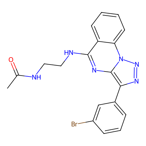 N-(2-{[3-(3-BROMOPHENYL)-[1,2,3]TRIAZOLO[1,5-A]QUINAZOLIN-5-YL]AMINO}ETHYL)ACETAMIDE structure