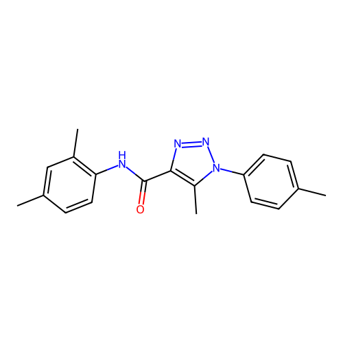 N-(2,4-dimethylphenyl)-5-methyl-1-(4-methylphenyl)-1H-1,2,3-triazole-4-carboxamide structure