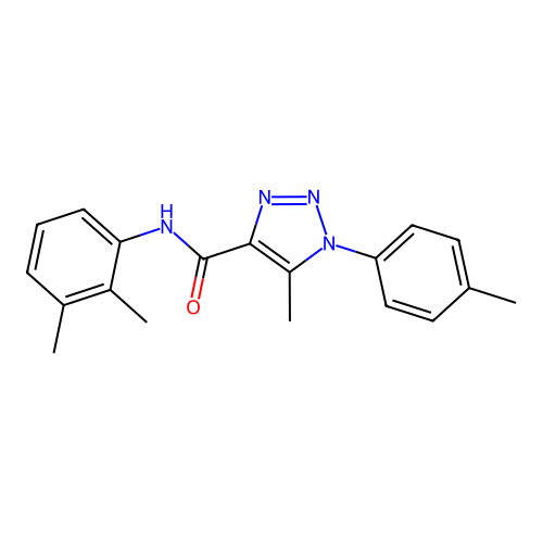 N-(2,3-dimethylphenyl)-5-methyl-1-(4-methylphenyl)-1H-1,2,3-triazole-4-carboxamide structure