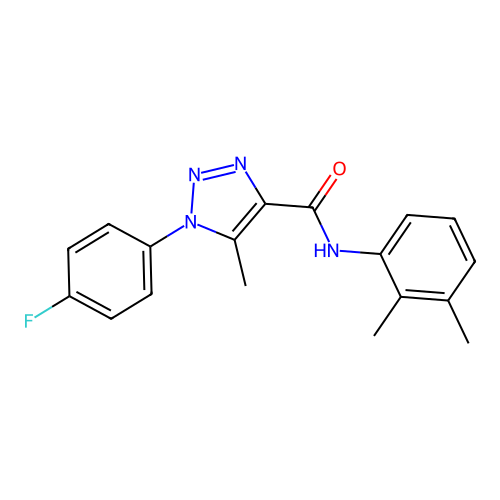 N-(2,3-dimethylphenyl)-1-(4-fluorophenyl)-5-methyl-1H-1,2,3-triazole-4-carboxamide structure