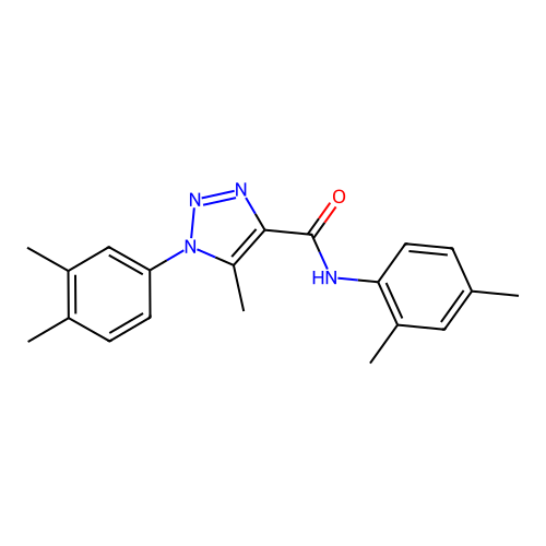 N-(2,4-dimethylphenyl)-1-(3,4-dimethylphenyl)-5-methyl-1H-1,2,3-triazole-4-carboxamide structure