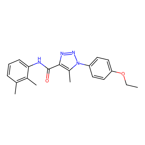 N-(2,3-dimethylphenyl)-1-(4-ethoxyphenyl)-5-methyl-1H-1,2,3-triazole-4-carboxamide structure