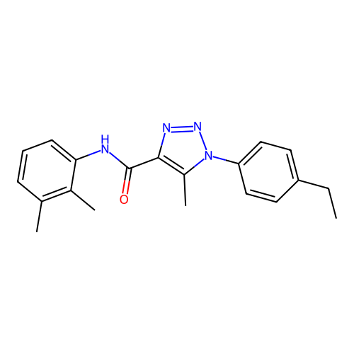 N-(2,3-dimethylphenyl)-1-(4-ethylphenyl)-5-methyl-1H-1,2,3-triazole-4-carboxamide structure