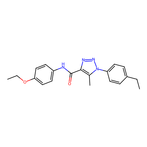 N-(4-ethoxyphenyl)-1-(4-ethylphenyl)-5-methyl-1H-1,2,3-triazole-4-carboxamide structure
