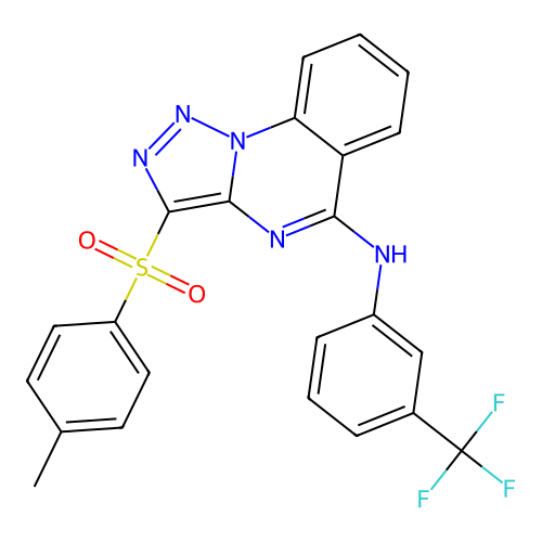 3-(4-METHYLBENZENESULFONYL)-N-[3-(TRIFLUOROMETHYL)PHENYL]-[1,2,3]TRIAZOLO[1,5-A]QUINAZOLIN-5-AMINE structure