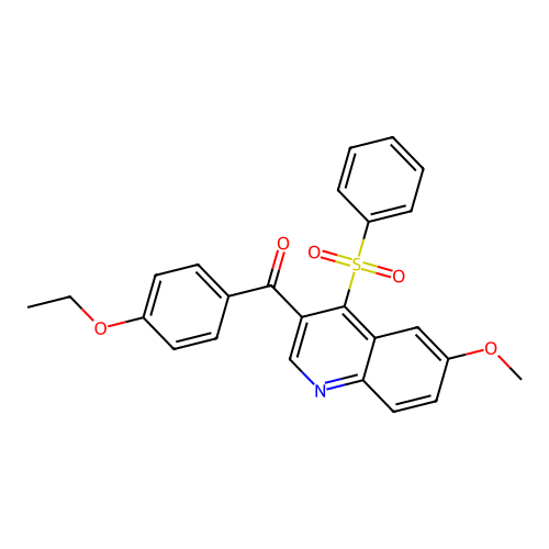 4-(Benzenesulfonyl)-3-(4-ethoxybenzoyl)-6-methoxyquinoline structure