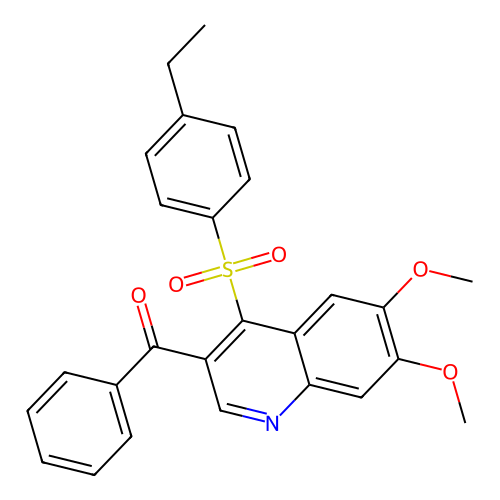 3-Benzoyl-4-(4-ethylbenzenesulfonyl)-6,7-dimethoxyquinoline structure
