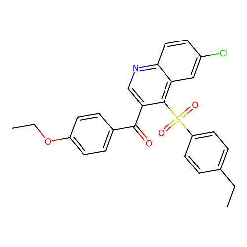 6-Chloro-3-(4-ethoxybenzoyl)-4-(4-ethylbenzenesulfonyl)quinoline structure
