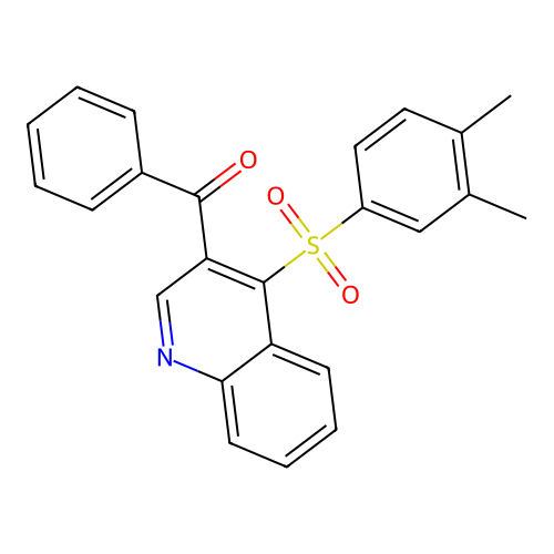 3-Benzoyl-4-(3,4-dimethylbenzenesulfonyl)quinoline structure