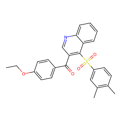 4-(3,4-Dimethylbenzenesulfonyl)-3-(4-ethoxybenzoyl)quinoline structure
