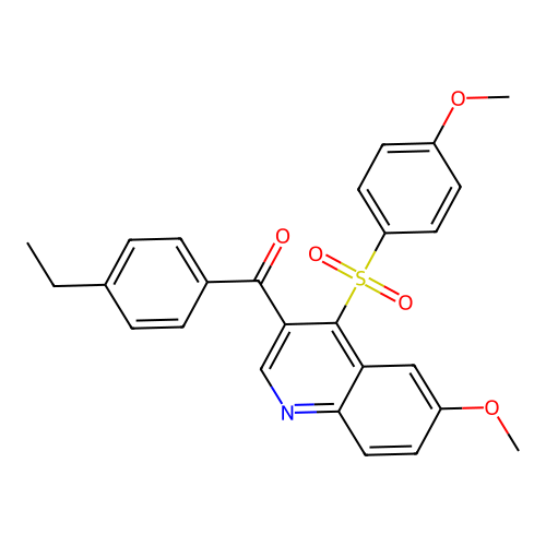 3-(4-Ethylbenzoyl)-6-methoxy-4-(4-methoxybenzenesulfonyl)quinoline structure