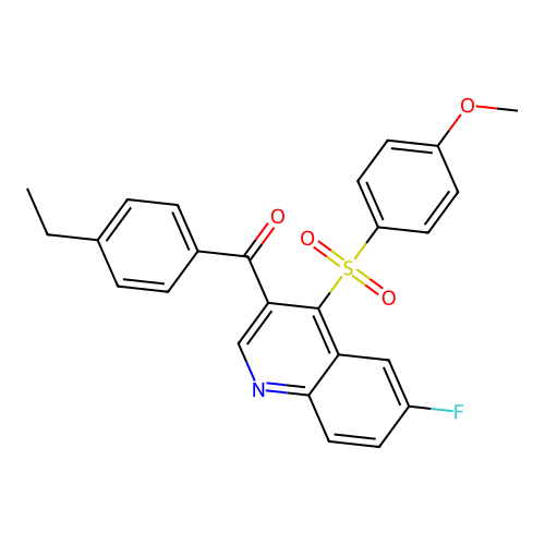 3-(4-Ethylbenzoyl)-6-fluoro-4-(4-methoxybenzenesulfonyl)quinoline structure