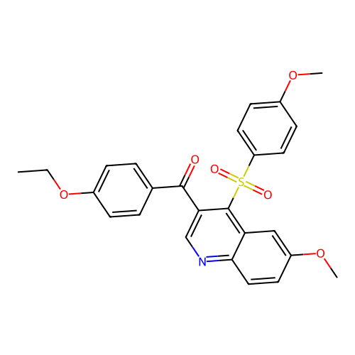 3-(4-Ethoxybenzoyl)-6-methoxy-4-(4-methoxybenzenesulfonyl)quinoline structure