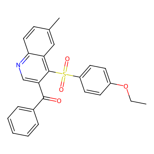3-Benzoyl-4-(4-ethoxybenzenesulfonyl)-6-methylquinoline structure