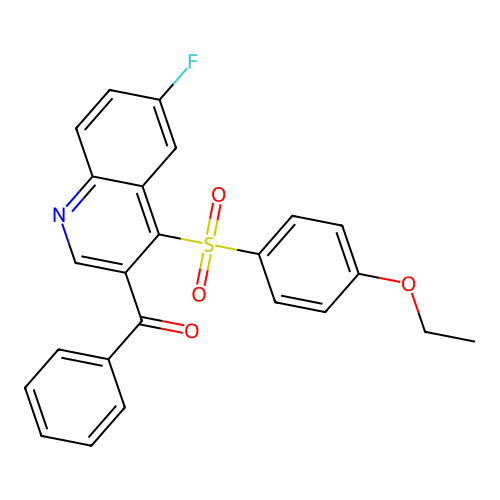 3-Benzoyl-4-(4-ethoxybenzenesulfonyl)-6-fluoroquinoline structure