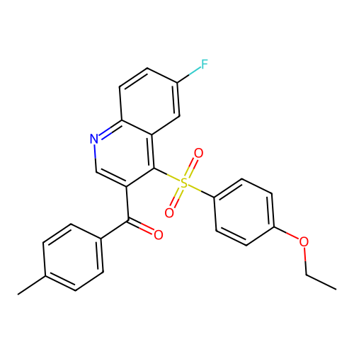 4-(4-Ethoxybenzenesulfonyl)-6-fluoro-3-(4-methylbenzoyl)quinoline structure