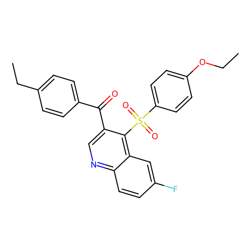 4-(4-Ethoxybenzenesulfonyl)-3-(4-ethylbenzoyl)-6-fluoroquinoline structure