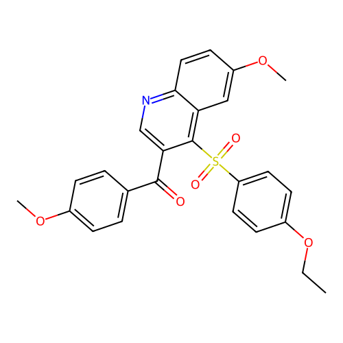 4-(4-Ethoxybenzenesulfonyl)-6-methoxy-3-(4-methoxybenzoyl)quinoline structure