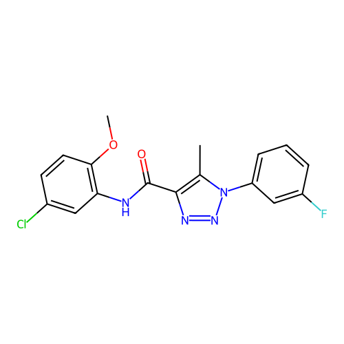 C17H14ClFN4O2 structure