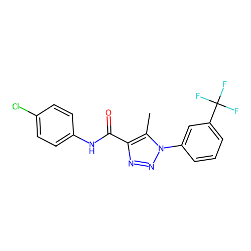 C17H12ClF3N4O structure