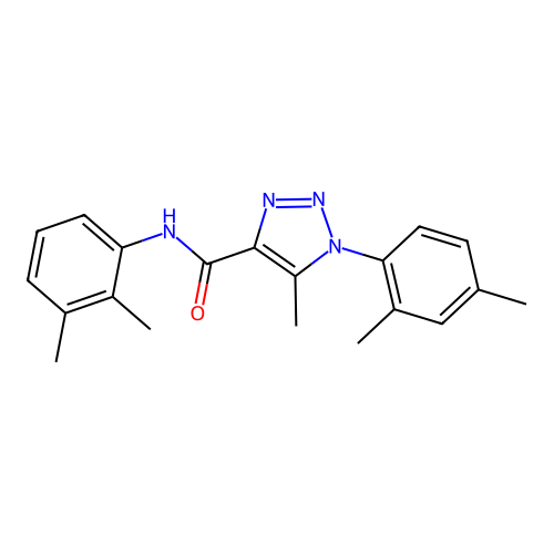 N-(2,3-dimethylphenyl)-1-(2,4-dimethylphenyl)-5-methyl-1H-1,2,3-triazole-4-carboxamide structure