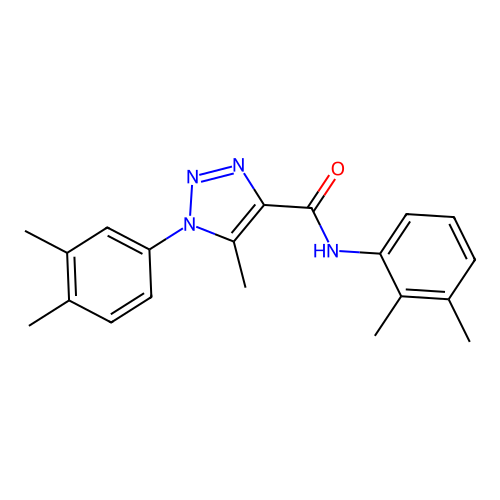 N-(2,3-dimethylphenyl)-1-(3,4-dimethylphenyl)-5-methyl-1H-1,2,3-triazole-4-carboxamide structure