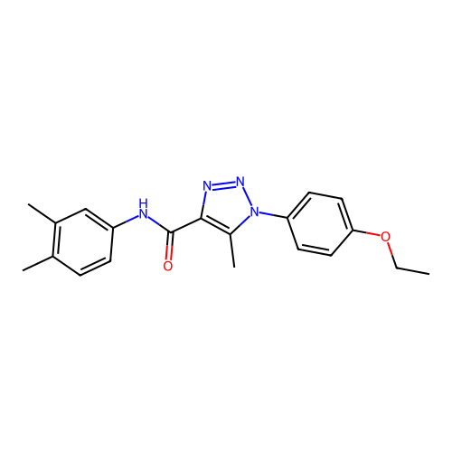 N-(3,4-dimethylphenyl)-1-(4-ethoxyphenyl)-5-methyl-1H-1,2,3-triazole-4-carboxamide structure