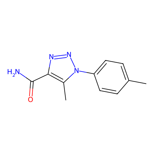5-methyl-1-(4-methylphenyl)-1H-1,2,3-triazole-4-carboxamide structure