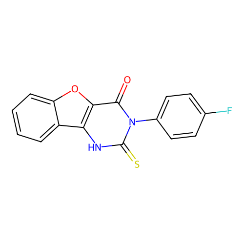 3-(4-fluorophenyl)-2-sulfanylidene-1H-[1]benzofuro[3,2-d]pyrimidin-4-one structure