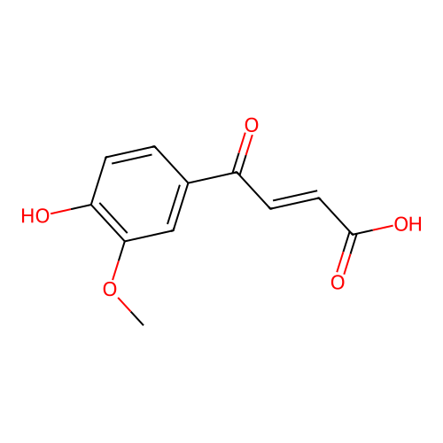 4-(4-Hydroxy-3-methoxyphenyl)-4-oxobut-2-enoic acid structure