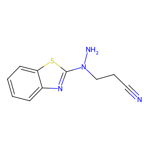 3-[1-(1,3-Benzothiazol-2-yl)hydrazino]-propanenitrile structure