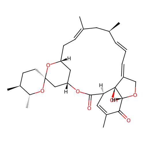 Milbemycin B, 5-demethoxy-28-deoxy-6,28-epoxy-25-methyl-5-oxo-, (6S,25R)- structure