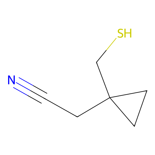 2-[1-(Sulfanylmethyl)cyclopropyl]acetonitrile structure