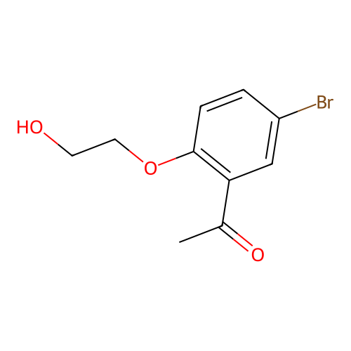 1-[5-Bromo-2-(2-hydroxyethoxy)phenyl]ethanone structure