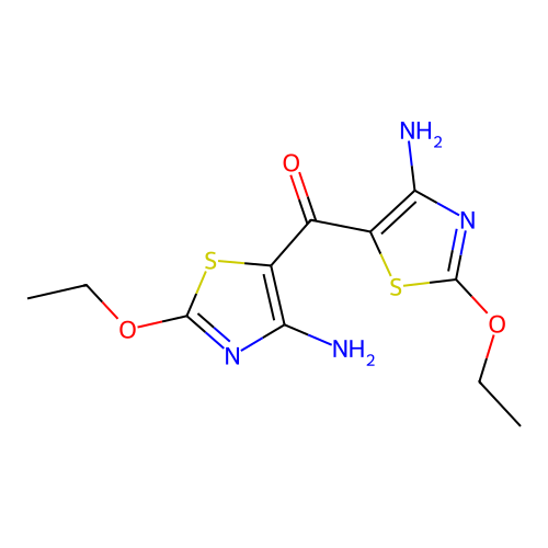 Bis(4-amino-2-ethoxy-1,3-thiazol-5-yl)methanone structure