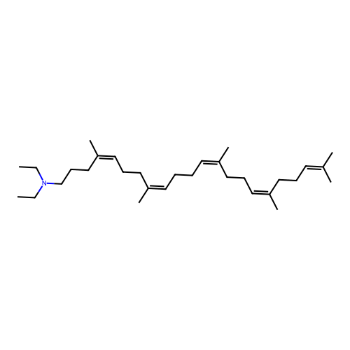 N,N-Diethylazasqualene structure