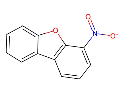 Dibenzofuran, 4-nitro- structure