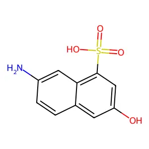 1-Naphthalenesulfonic acid, 7-amino-3-hydroxy- structure
