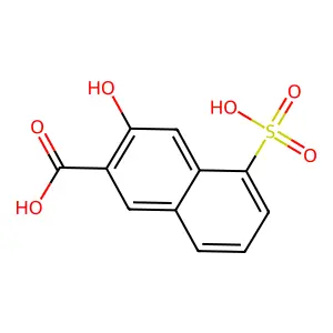 3-Hydroxy-5-sulpho-2-naphthoic acid structure