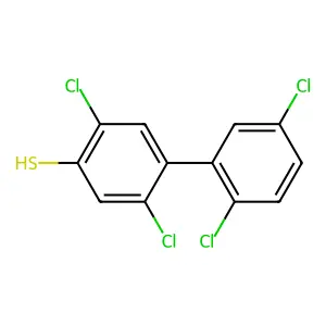 2,5-Dichloro-4-(2,5-dichlorophenyl)benzenethiol structure