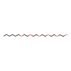 Pentaethylene glycol monohexyl ether structure